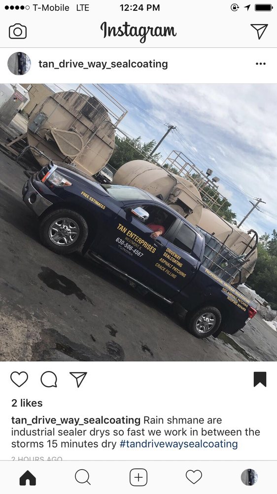 Photo of Tan drive way sealcoating