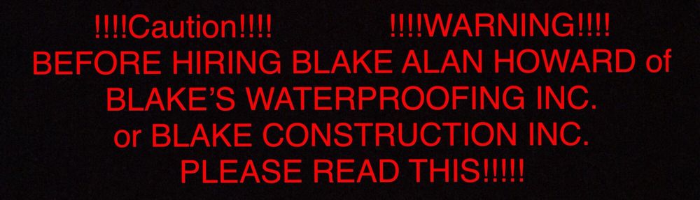 Photo of Blake's Waterproofing