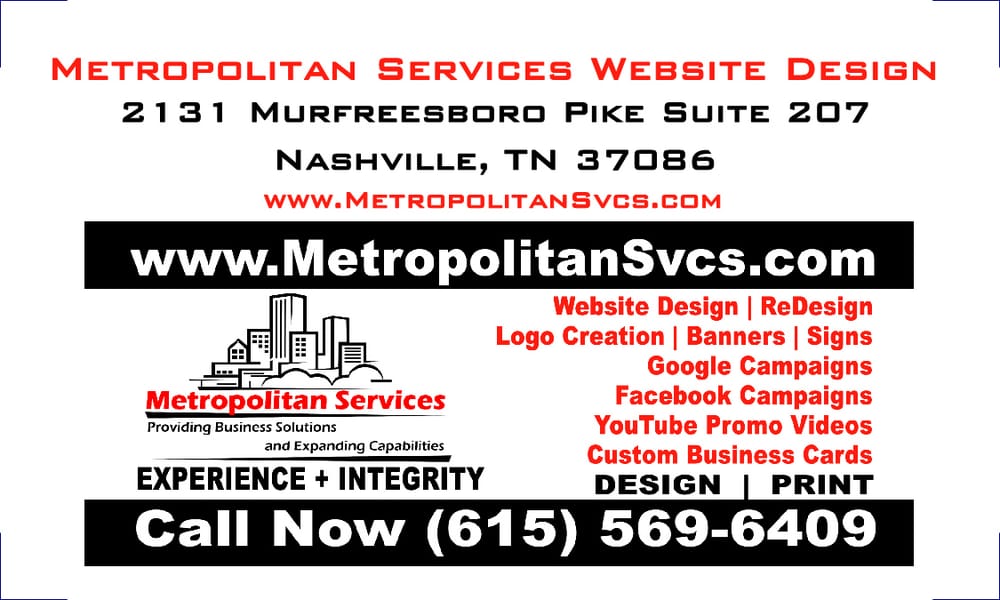 Photo of Metropolitan Services Website Design