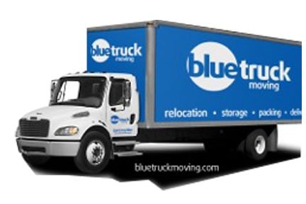 Photo of Blue Truck Moving