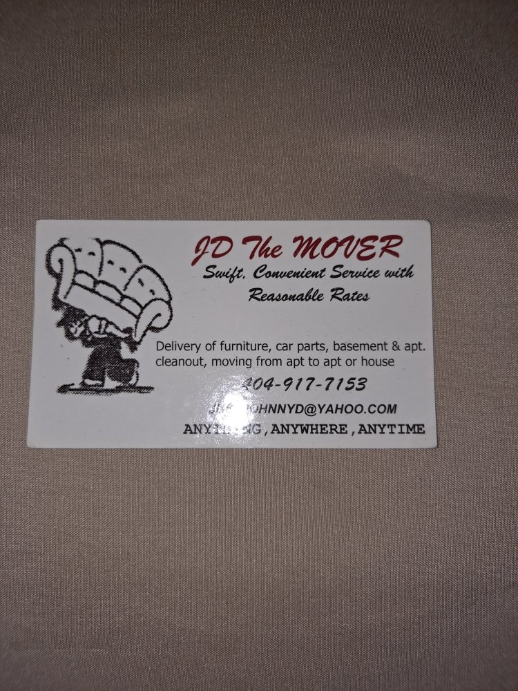 Photo of JD the Mover
