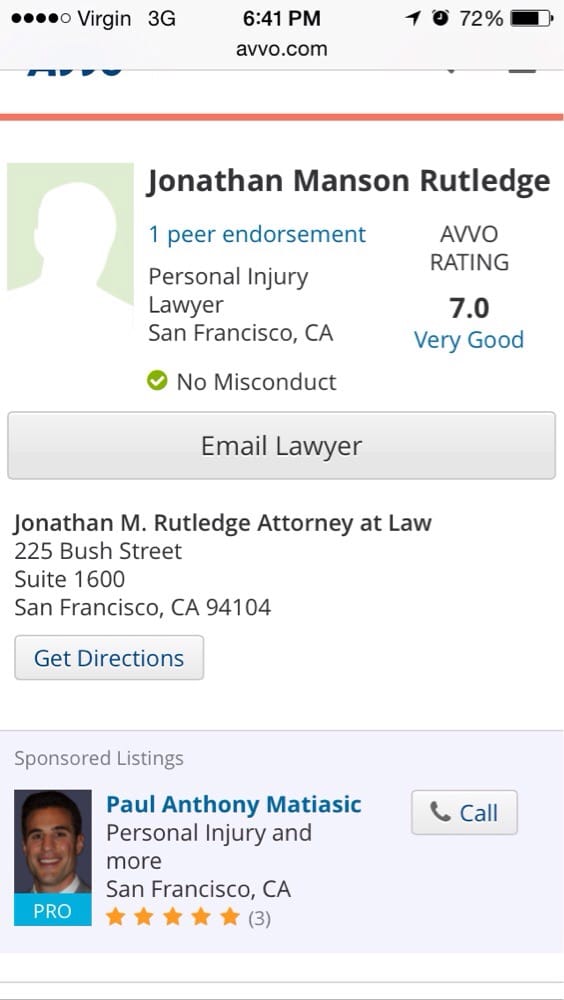Photo of Law Offices of Jonathan M. Rutledge CA personal injury attorneys