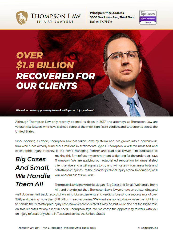 Photo of Thompson Law Injury Lawyers Personal Injury Lawyers