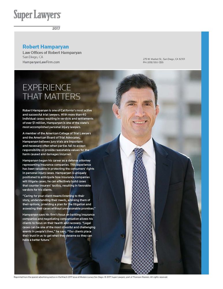 Photo of Hamparyan Personal Injury Lawyers San Diego, APC