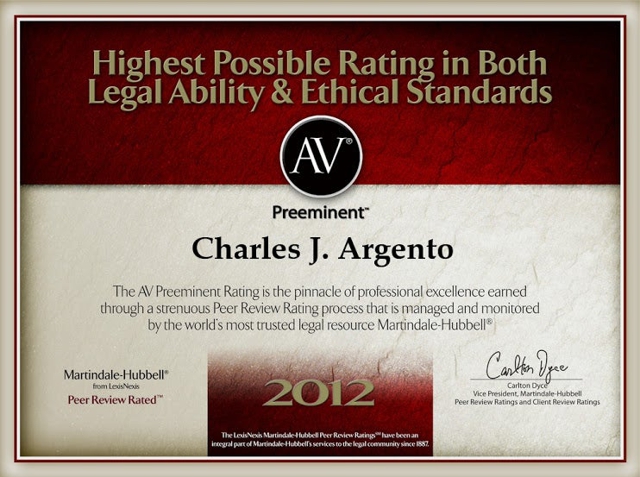 Photo of Charles J. Argento & Associates personal attention for all clients, at all times