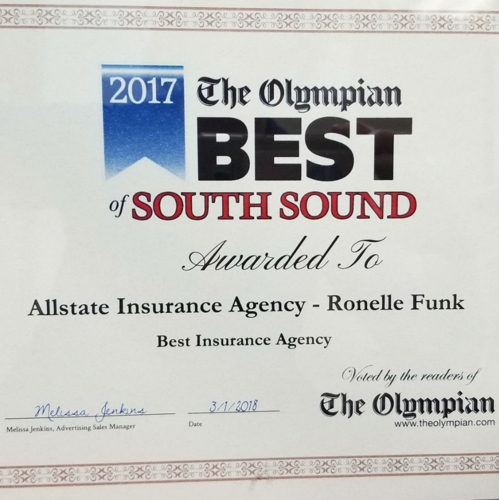 Photo of Ronelle Funk Insurance Yelm: Allstate Insurance At our Allstate Agency in Yelm, Washington