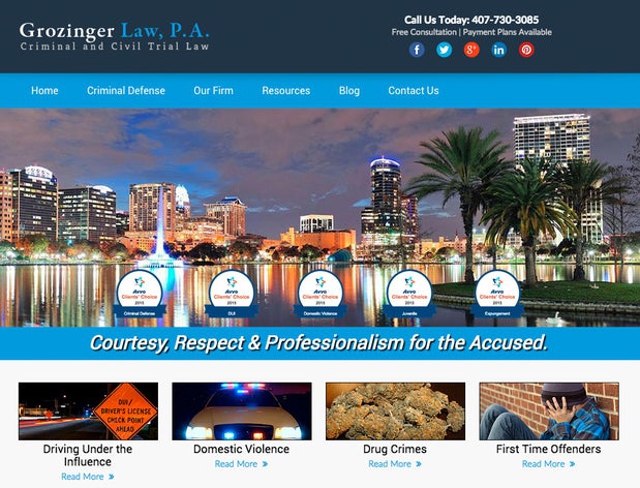 Photo of Grozinger Law, P.A. specializes in handling Criminal Defense cases