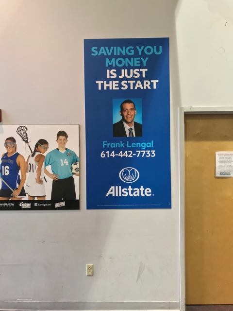 Photo of Frank A Lengal Jr: Allstate Insurance attending the university's sporting events