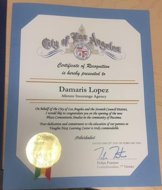Photo of Allstate Insurance Agent Damaris Lopez Connors