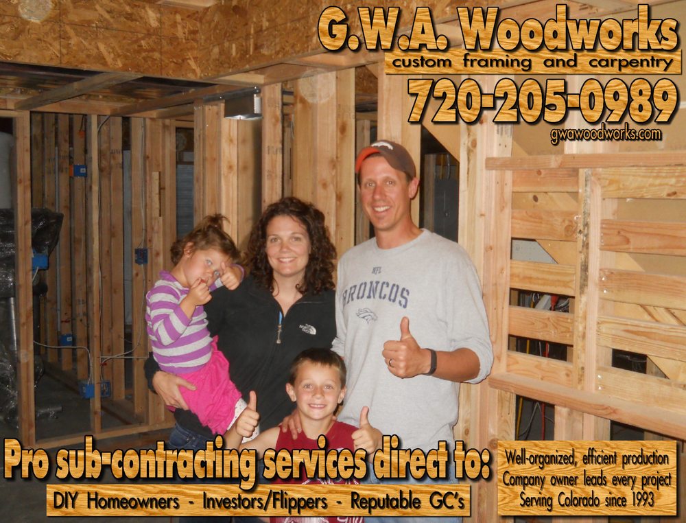 Photo of GWA Woodworks custom framing and carpentry