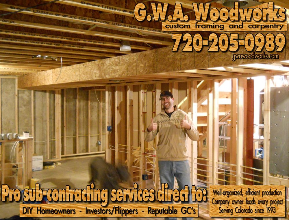 Photo of GWA Woodworks custom framing and carpentry