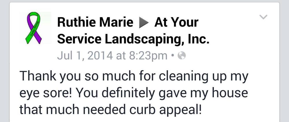 Photo of At Your Service Landscaping