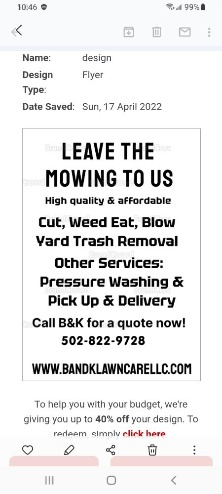Photo of B and K Lawn care