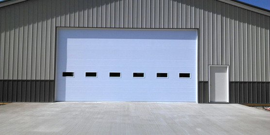 Photo of Overhead Door and Fireplace