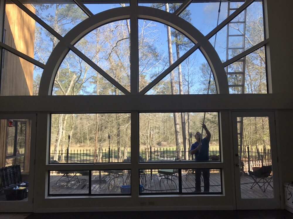 Photo of First Glass Window Treatment