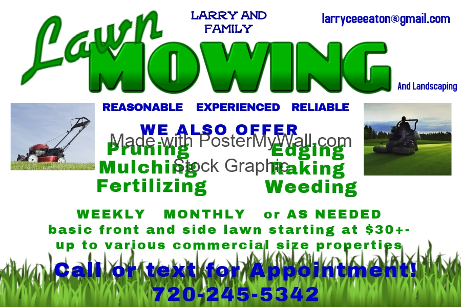 Photo of Larry and family lawn service