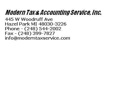 Photo of Modern Tax & Accounting Service Inc