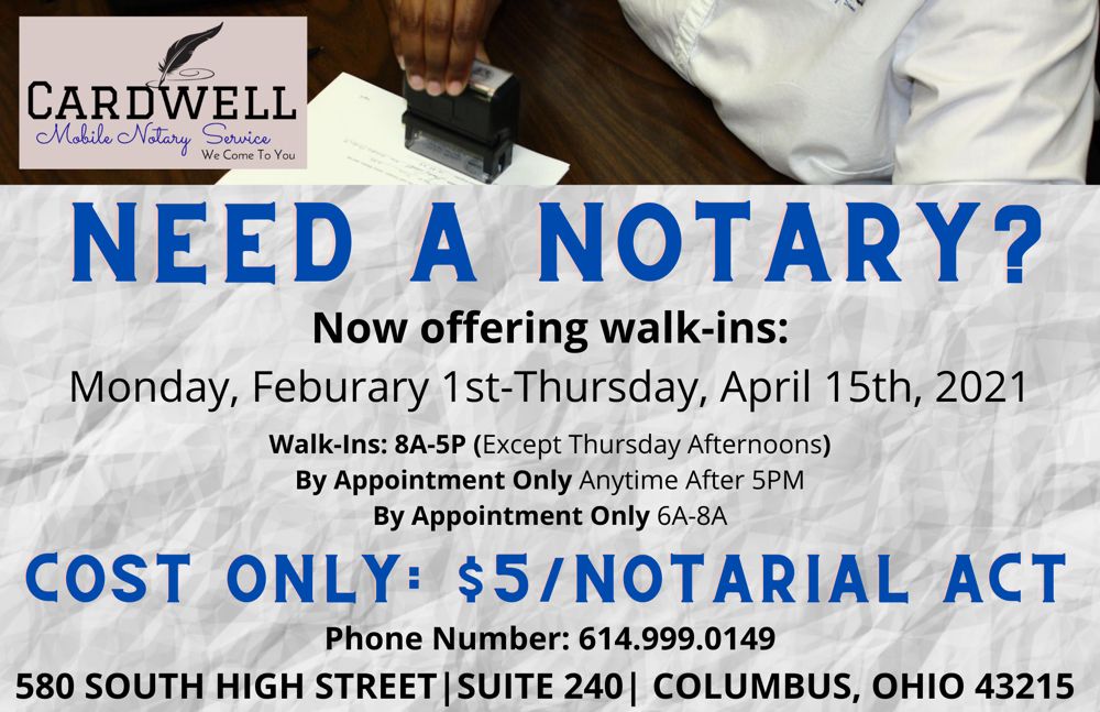 Photo of Cardwell Mobile Notary and Bookkeeping Service