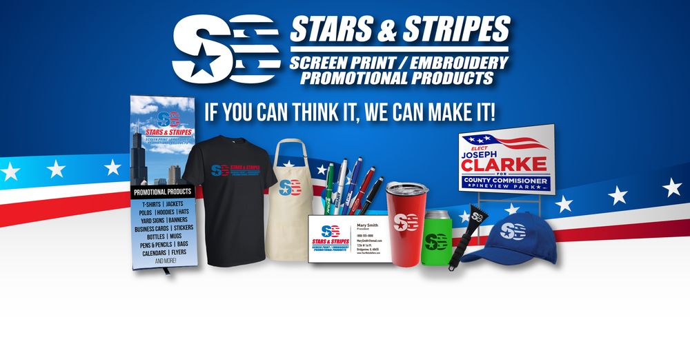 Photo of Stars & Stripes Silk Screening and Embroidery