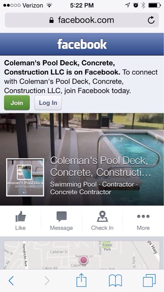 Photo of Coleman's Pool Deck & Concrete Construction