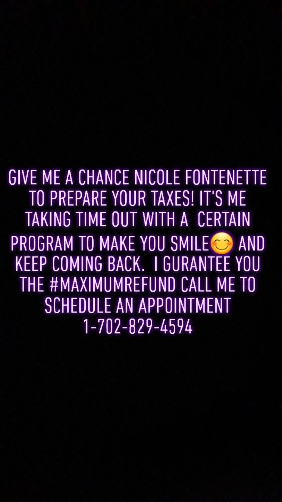 Photo of Nicole MaxTaxx