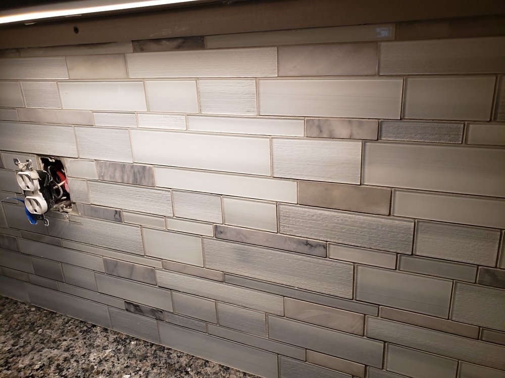 Photo of Mark Tile Installation