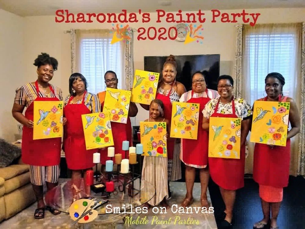 Photo of Smiles on Canvas Mobile Paint Parties