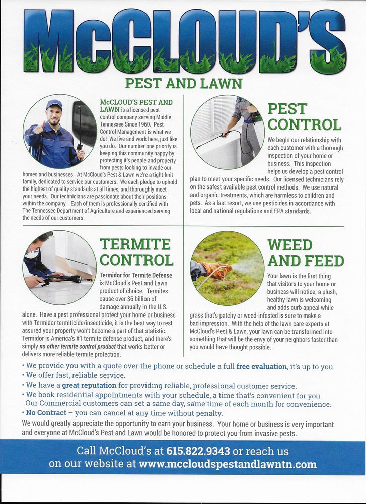Photo of McCloud's Pest & Lawn
