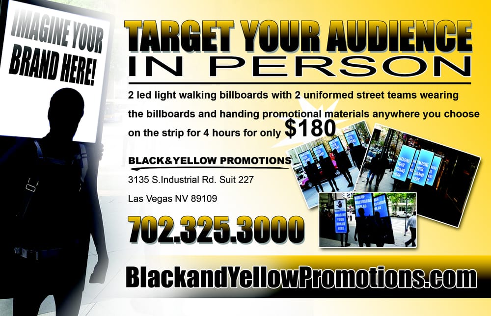 Photo of Black and Yellow Promotions