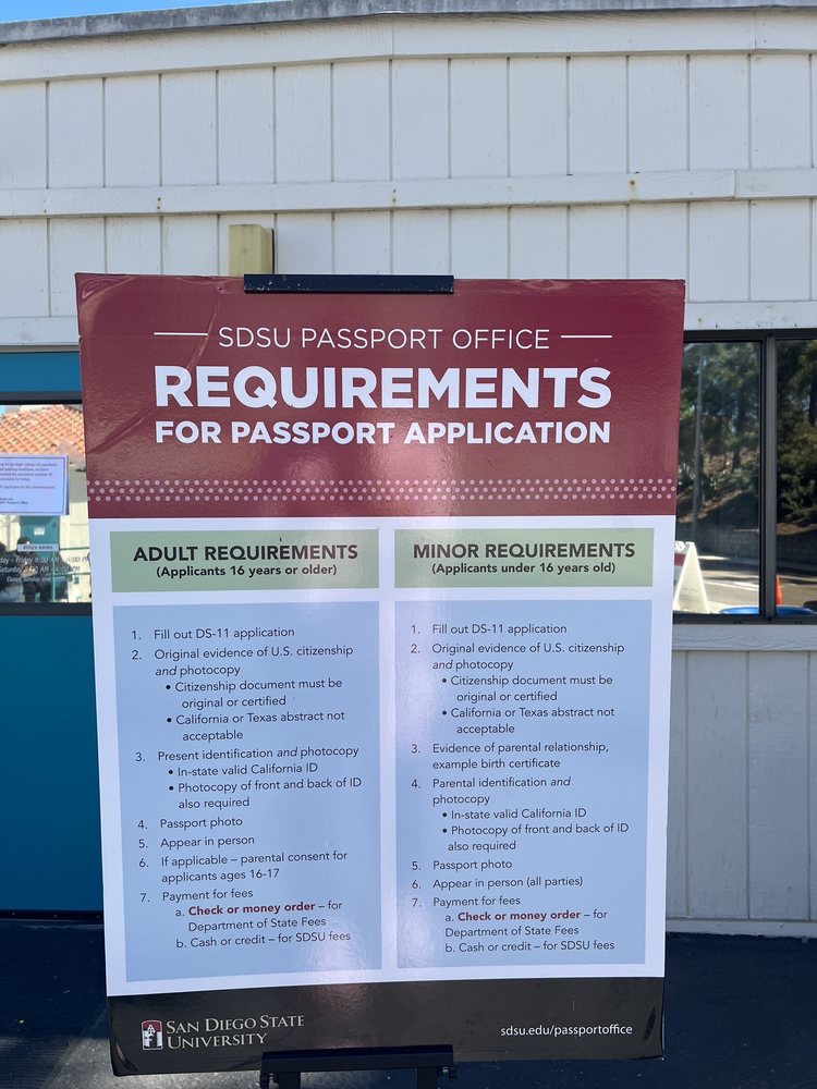 Photo of SDSU Passport Office