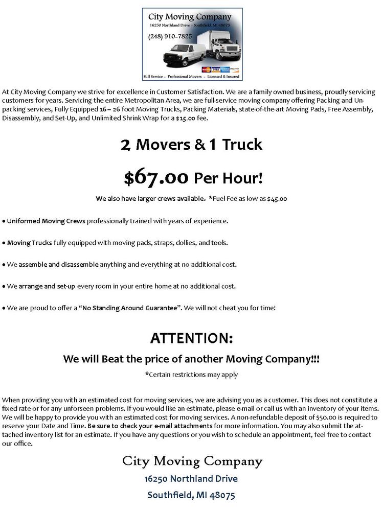 Photo of City Moving Company