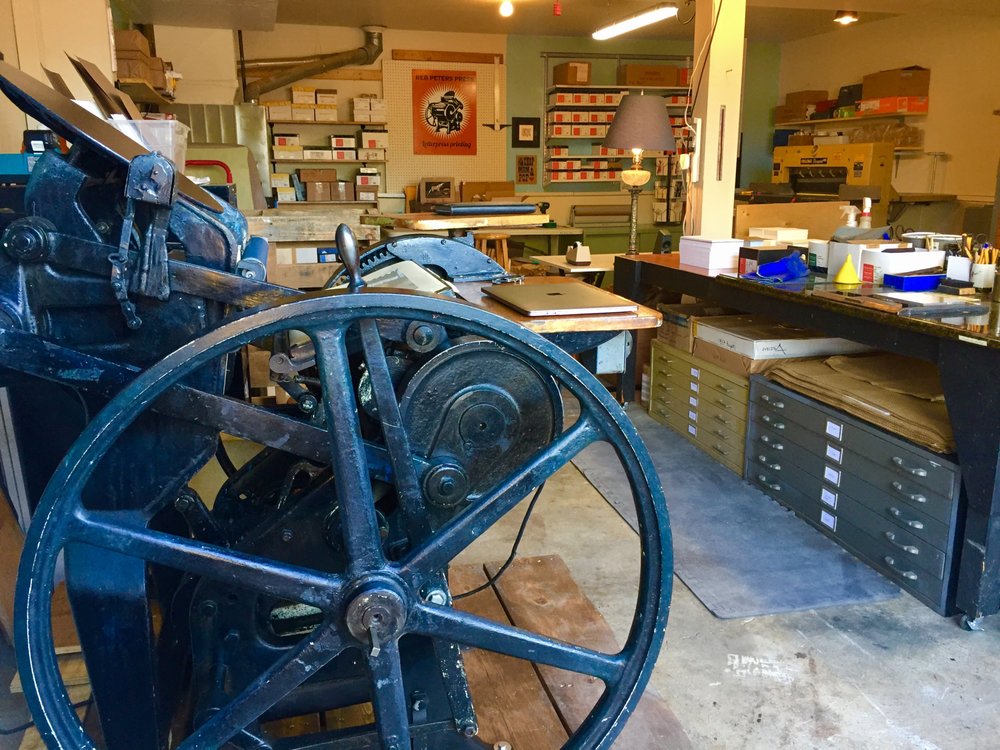 Photo of Reb Peters Press Letterpress Printing
