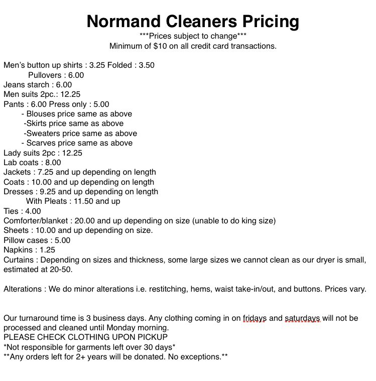 Photo of Normand Cleaners