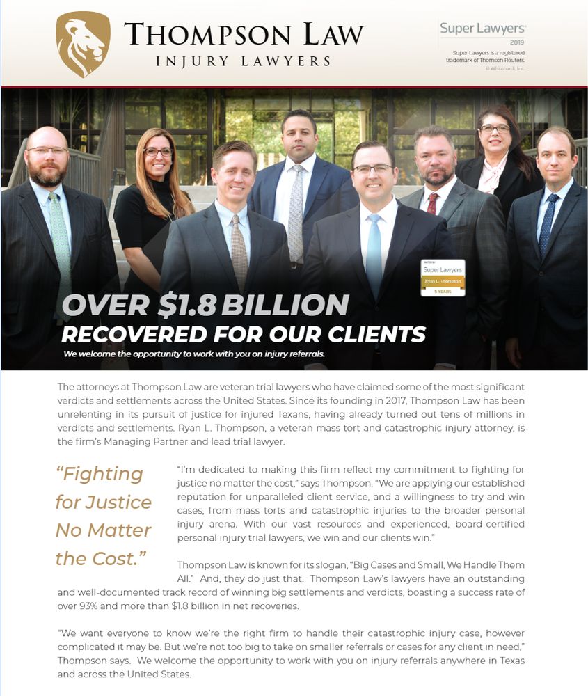 Photo of Thompson Law Injury Lawyers
