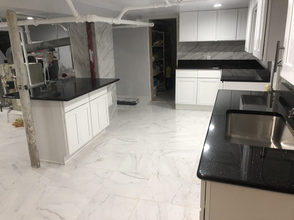 Photo of Mario's Granite Installation
