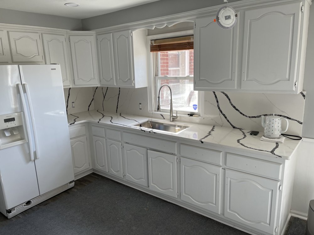 Photo of Mario's Granite Installation
