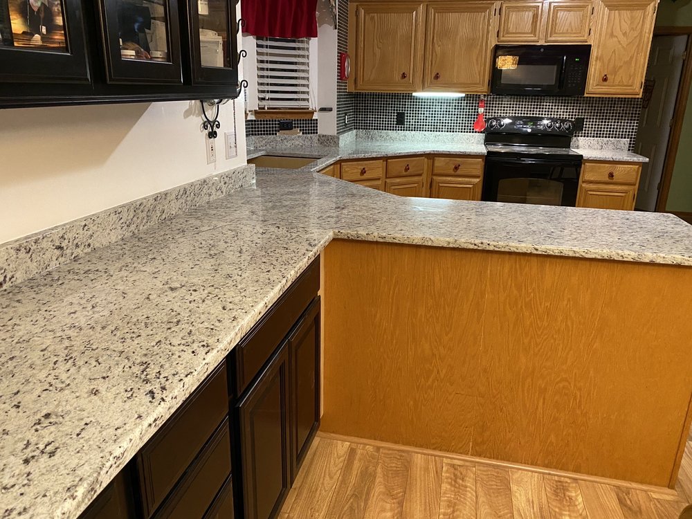 Photo of Mario's Granite Installation