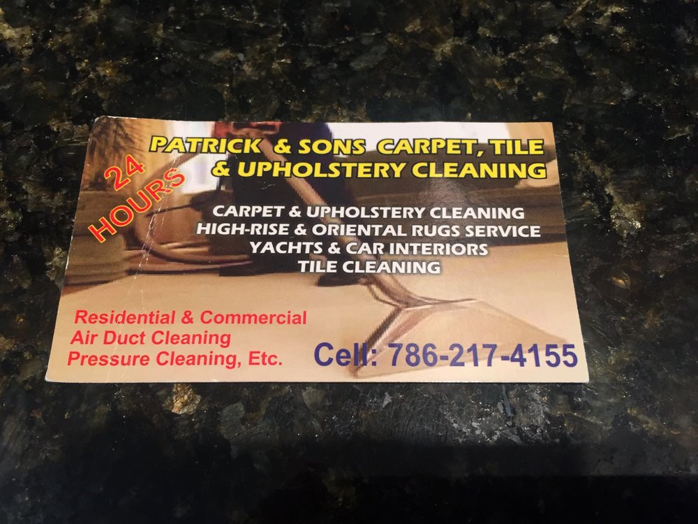 Photo of Patrick & Sons Carpet Tile & Upholstery Cleaning