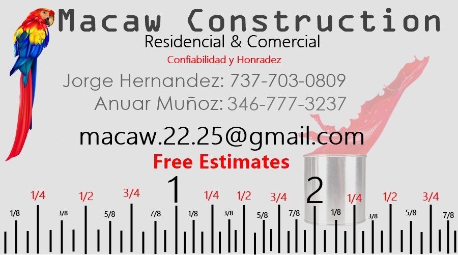 Photo of Macaw construction