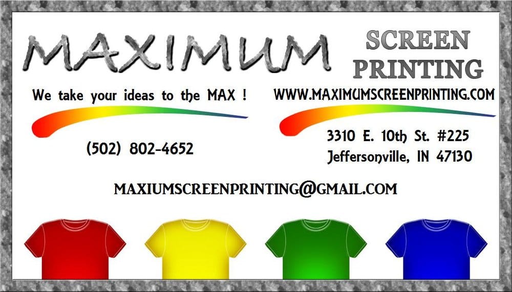 Photo of Maximum Screen Printing