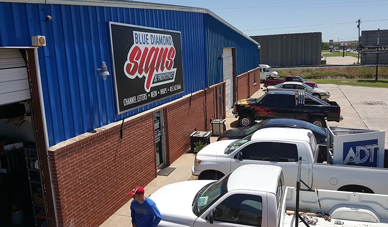 Photo of Blue Diamond Signs
