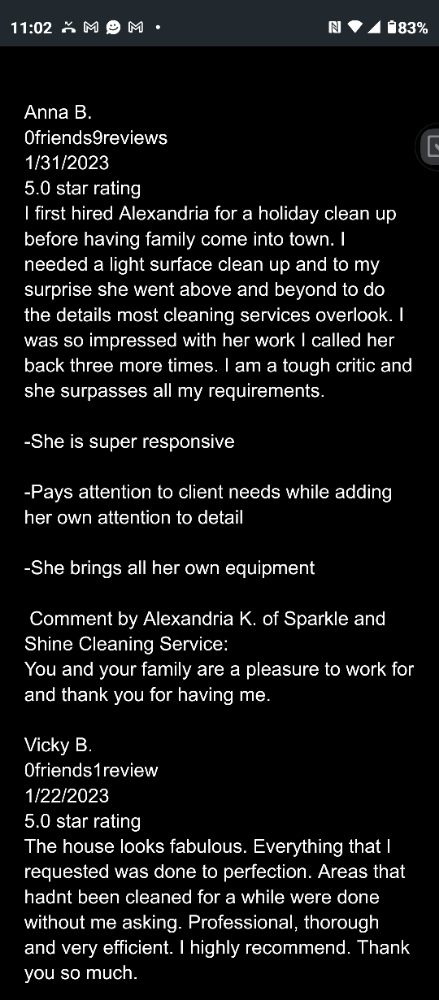 Photo of Sparkle and Shine Cleaning Service