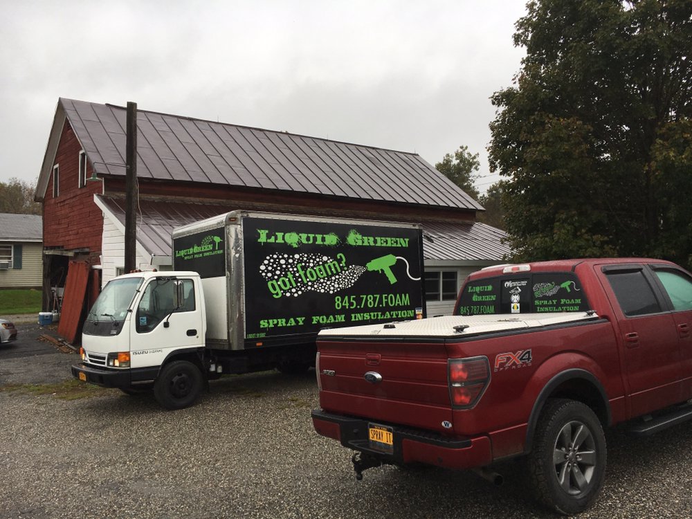 Photo of Liquid Green Spray Foam Insulation