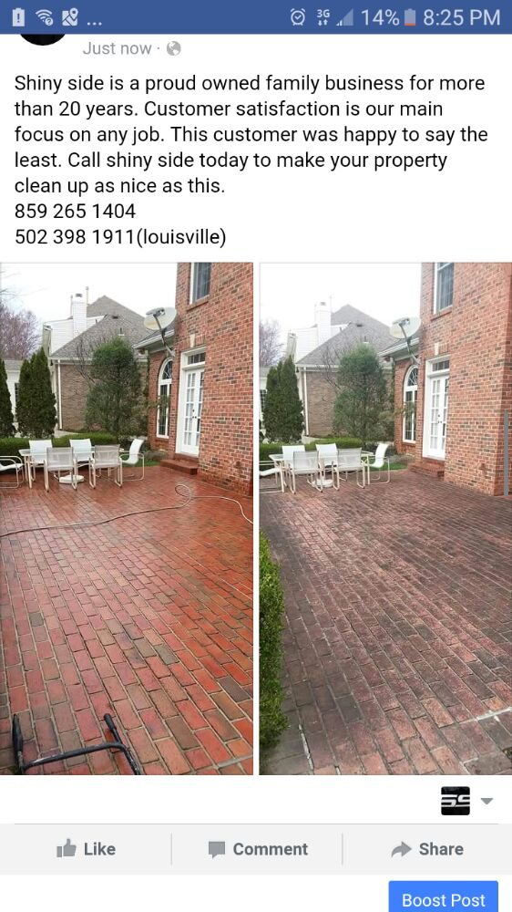 Photo of Shiny side pressure washing