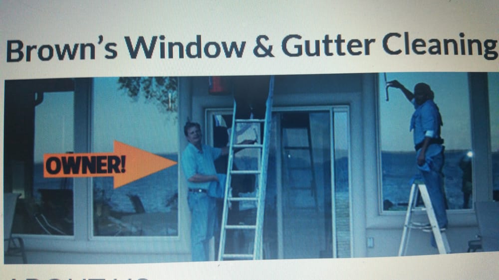 Photo of Brown's Window & Gutter Cleaning