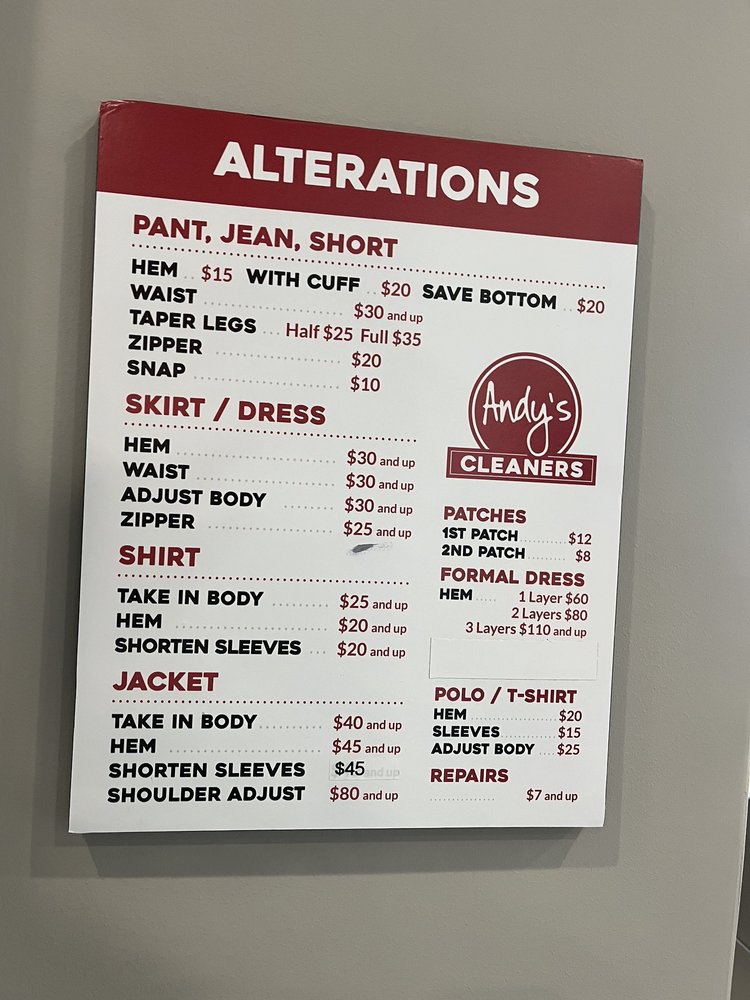 Photo of Andy's Dry Cleaners & Alterations