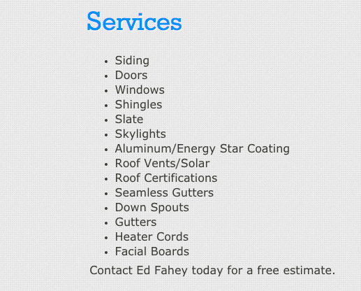 Photo of Fahey Roofing Siding Doors & Windows