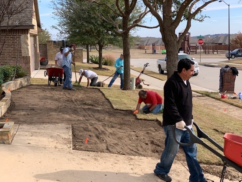 Photo of Blount's Sod Installation