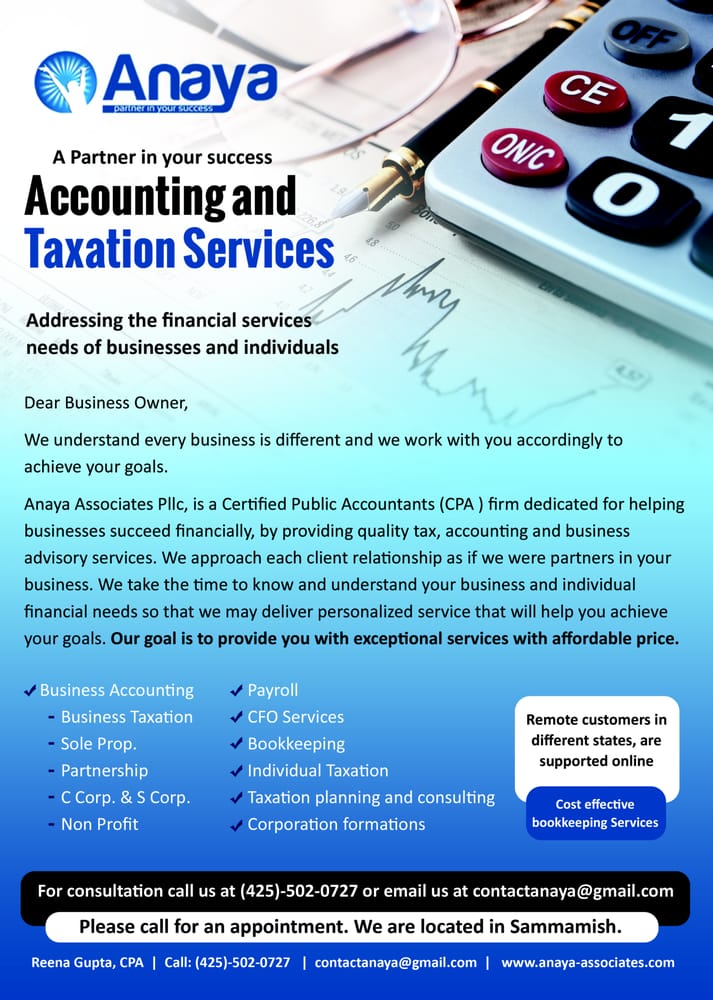 Photo of Anaya Associate PLLC , CPA firm