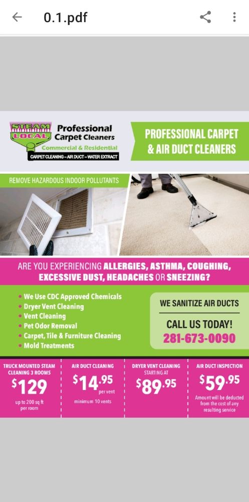 Photo of Steam Local Carpet & Air Duct Cleaning